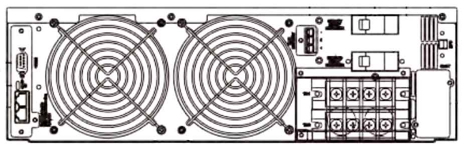 Задняя панель Centiel EssentialPower 10kVA/10kW 3U 
