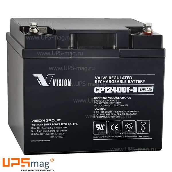 Аккумулятор Vision CP 12400F-X