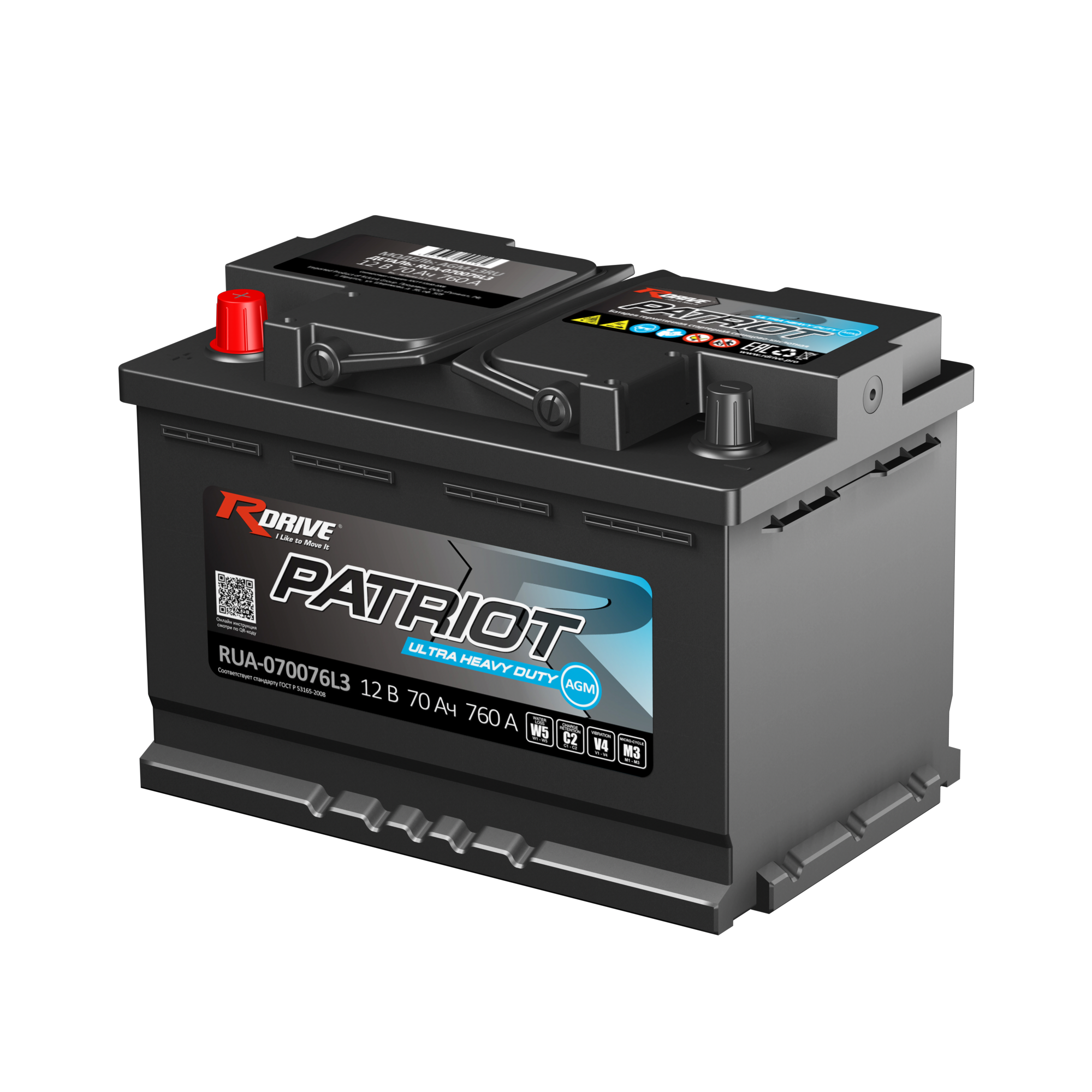 RDrive PATRIOT ULTRA HEAVY DUTY AGM RUA-070076L3