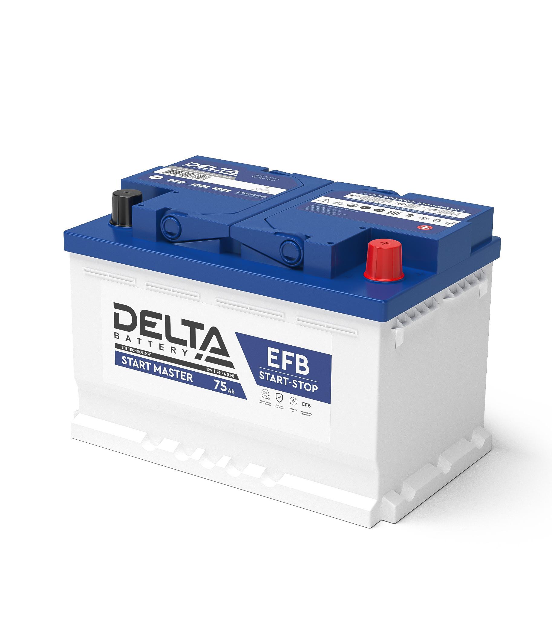 Delta START MASTER 75 Ah EFB