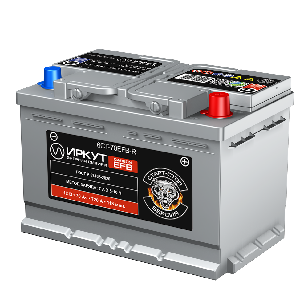 ИРКУТ 6CT-70EFB-R (EFB-L3EU)