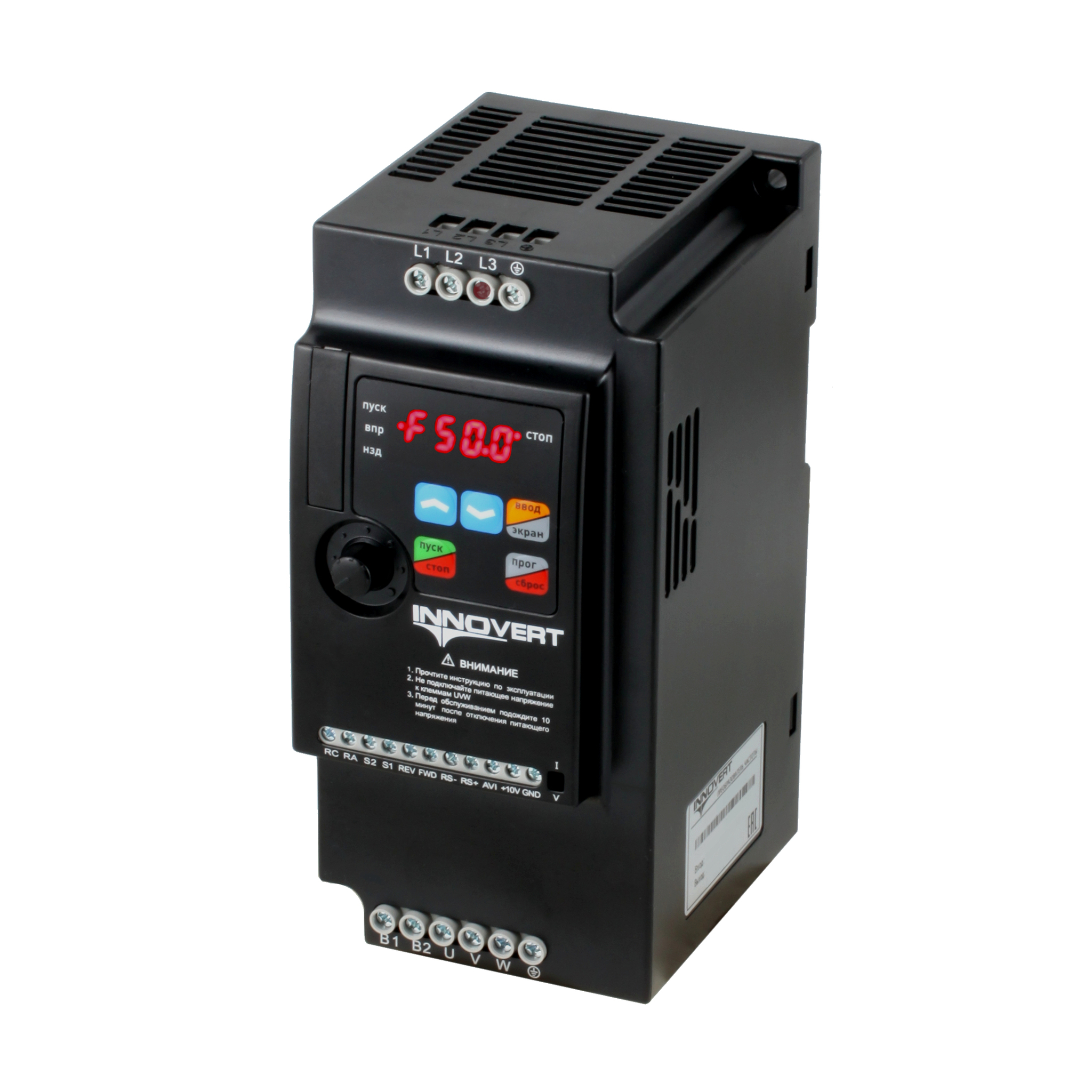 Преобразователь частоты INNOVERT ISD mini plus ISD302M43E, 380В, 3кВт, 6,8А