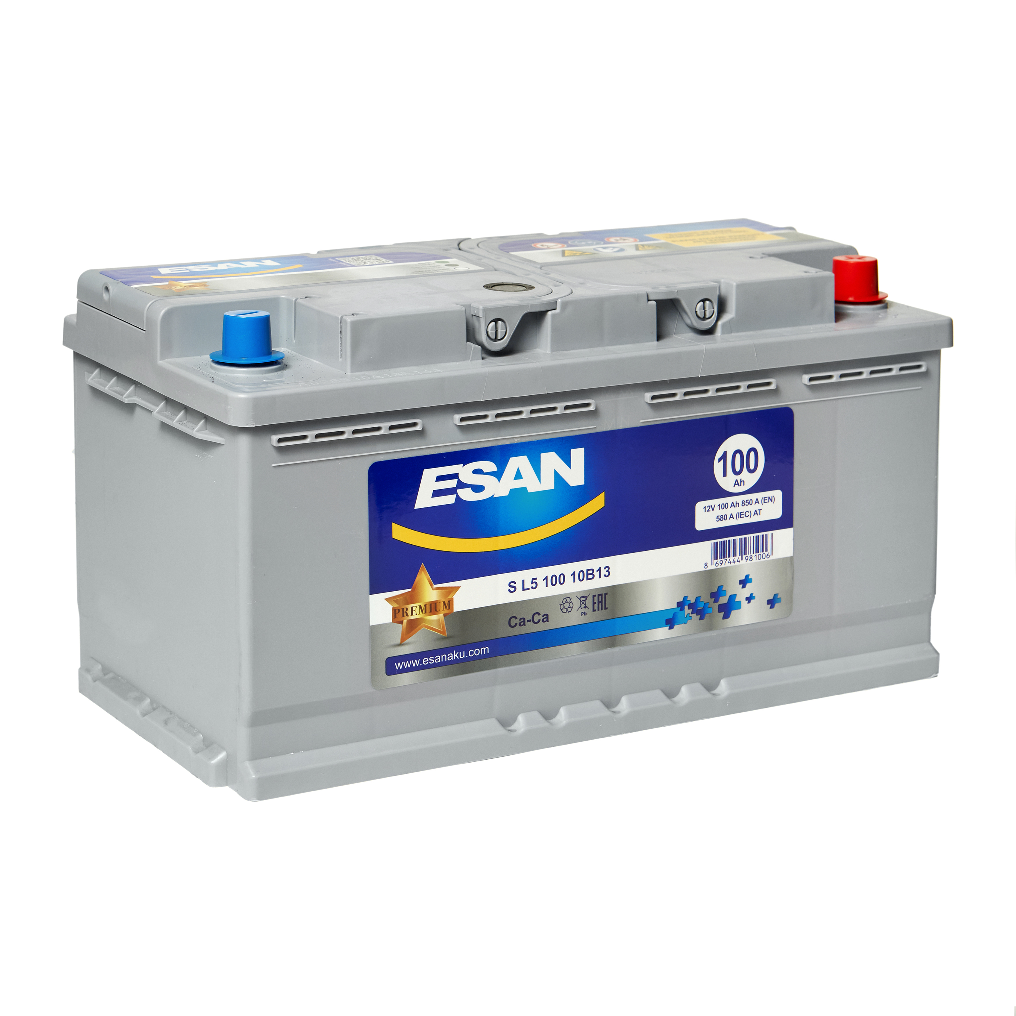 ESAN SMF S L5 100 10B13, 100 Ач, L5 DIN, 0/1