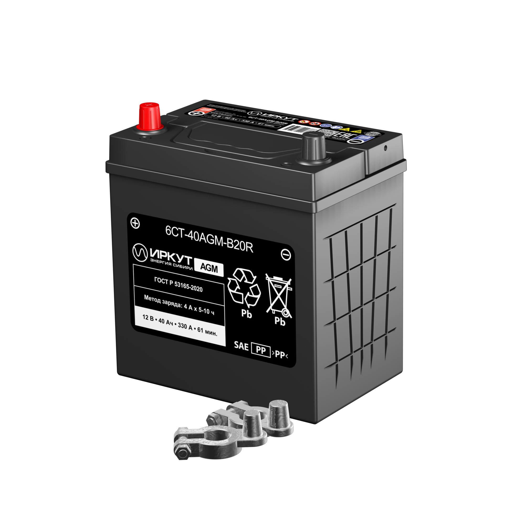 ИРКУТ 6СТ-40AGM-B20R