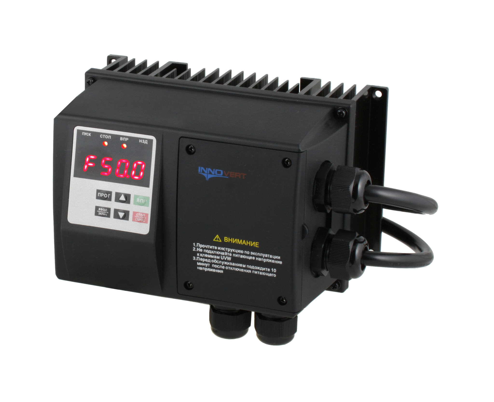 Преобразователь частоты пыле- влагозащищенный INNOVERT IPD251P21B, 220В, 0,25кВт, 1,5А, IP 65