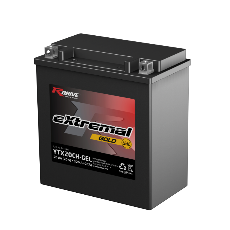 RDRIVE EXTREMAL GOLD YTX20CH-GEL