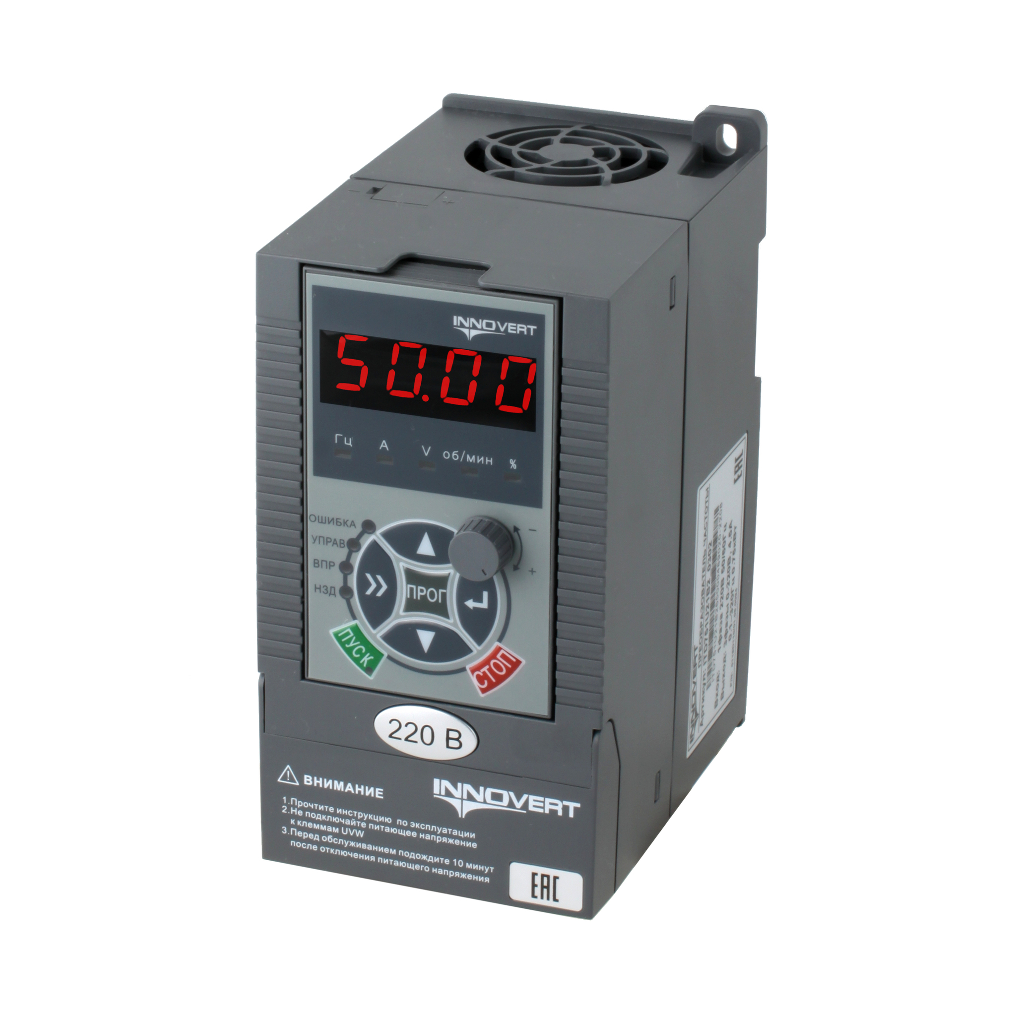 Преобразователь частоты векторный INNOVERT ITD112U21B2, 220В, 1,1кВт, 6А