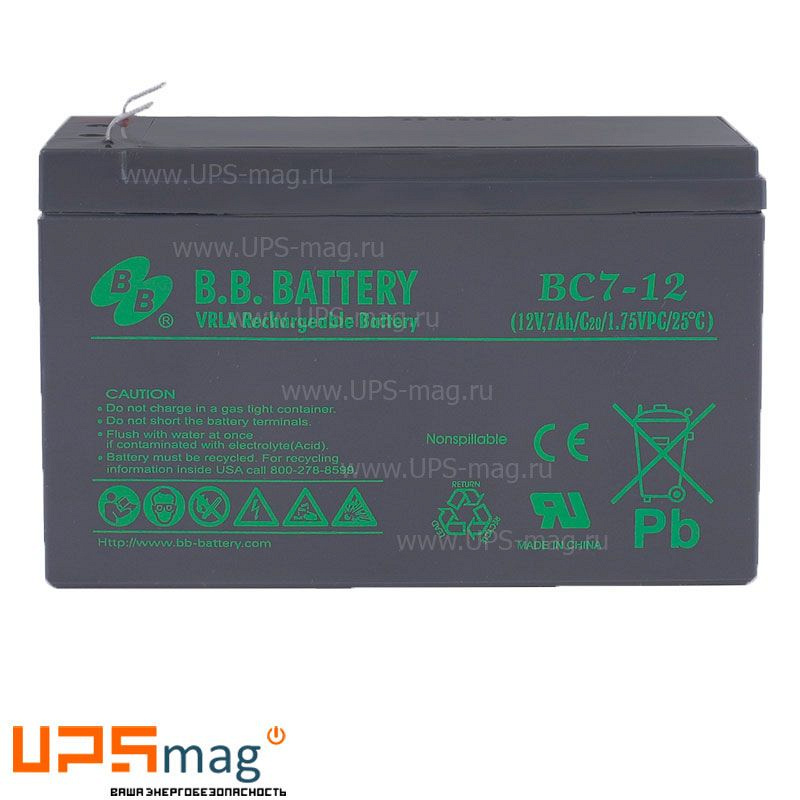 Аккумулятор BB Battery BC7-12