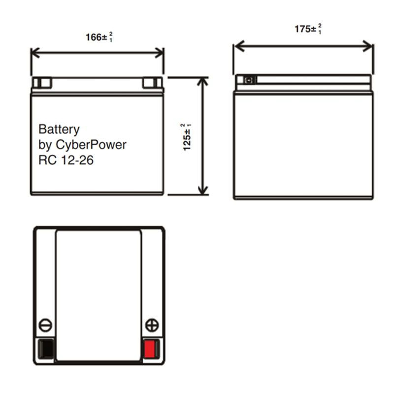 Аккумулятор CyberPower RC12-26