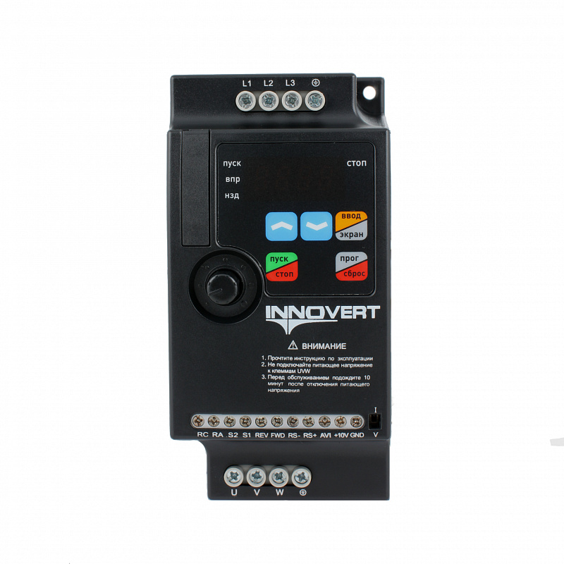 Преобразователь частоты INNOVERT ISD mini plus ISD251M43E, 380В, 0,25кВт, 1,2А