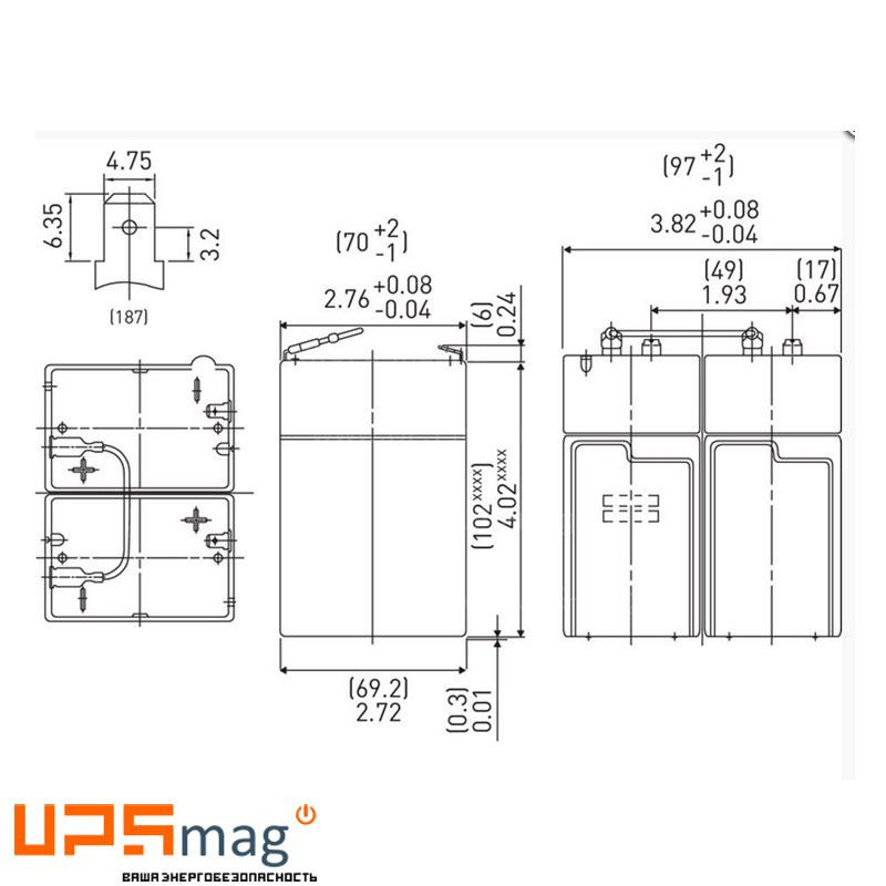 Аккумулятор Panasonic LC-R124R5PD