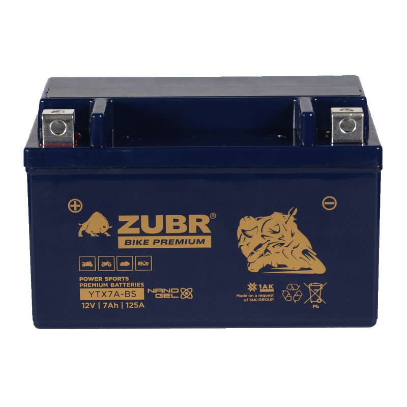 ZUBR BIKE PREMIUM YTX7A-BS