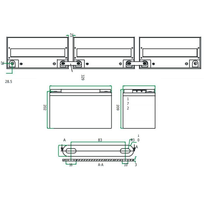 Аккумулятор Haze HZB12-110