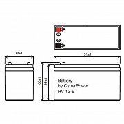 Аккумулятор CyberPower RV 12-6