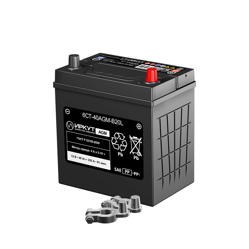 ИРКУТ 6СТ-40AGM-B20L