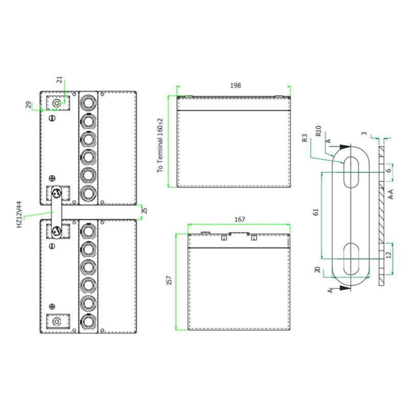 Аккумулятор Haze HZB12-44