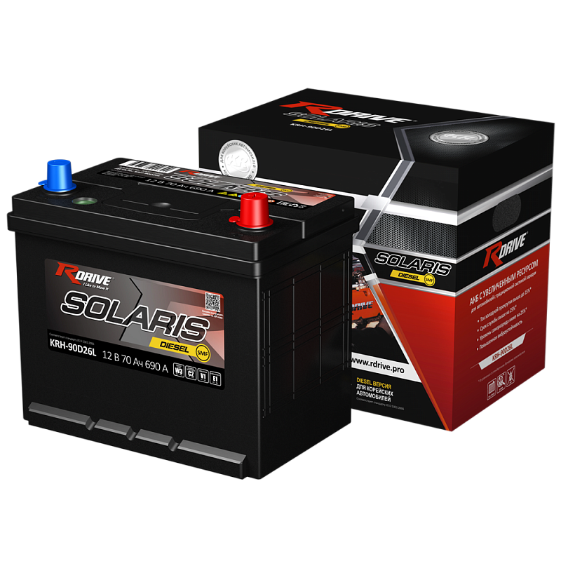 Аккумулятор RDrive SOLARIS DIESEL SMF KRH-90D26L