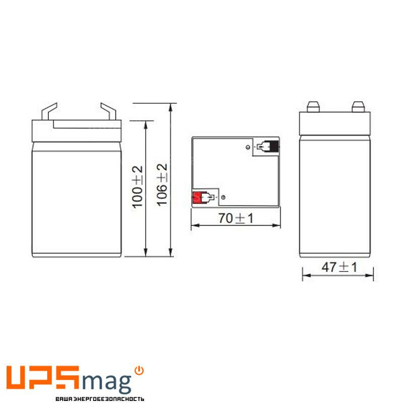 Аккумулятор LEOCH DJW 6-4.0
