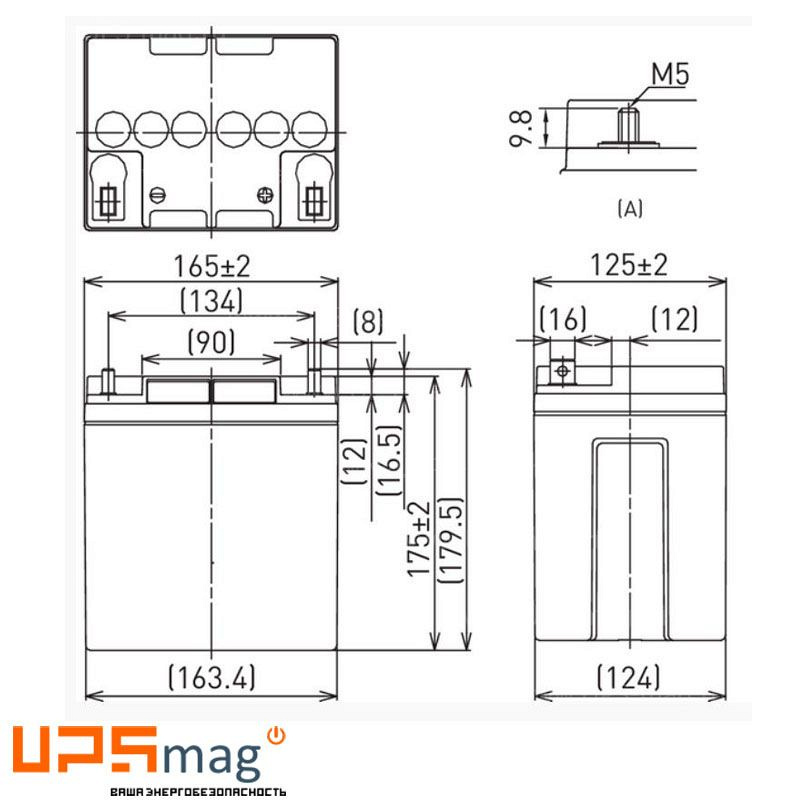 Аккумулятор Panasonic LC-X1228AP