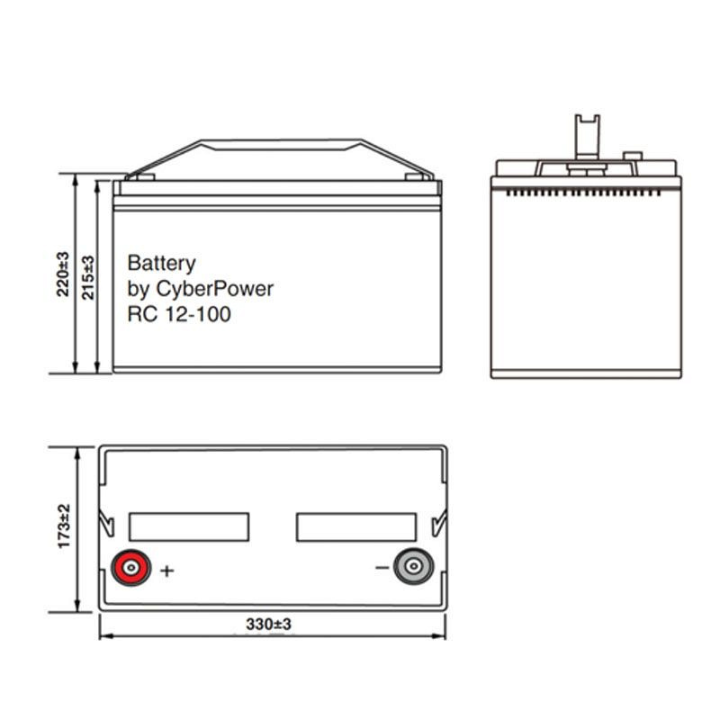 Аккумулятор CyberPower RC12-100