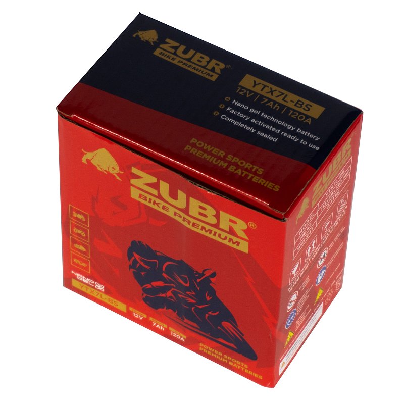 ZUBR BIKE PREMIUM YTX7L-BS