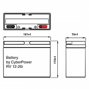 Аккумулятор CyberPower RV 12-26i
