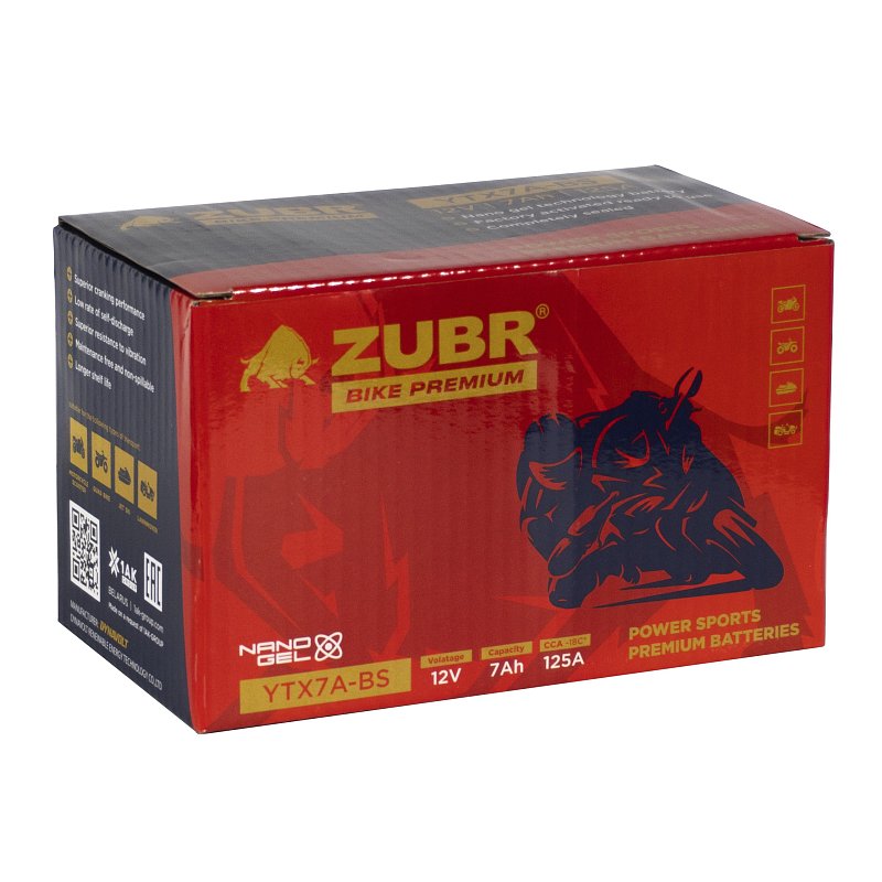 ZUBR BIKE PREMIUM YTX7A-BS