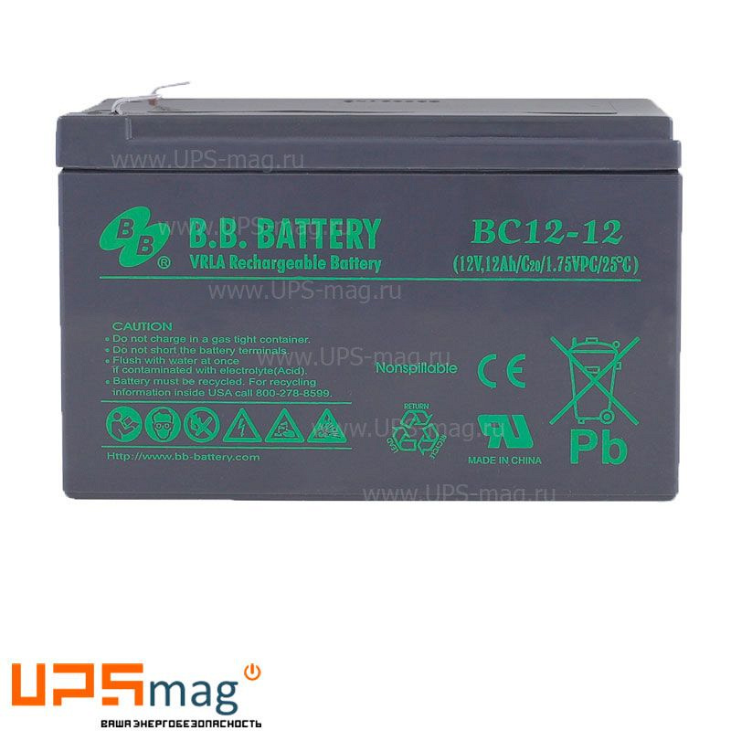 Аккумулятор BB Battery BC12-12