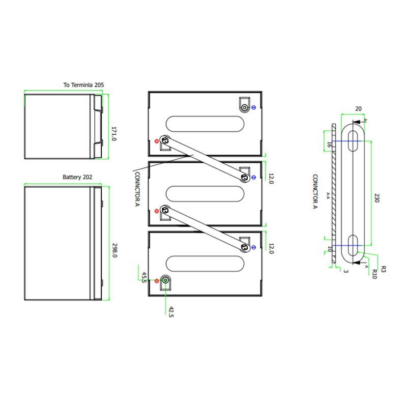 Аккумулятор Haze HZB6-160