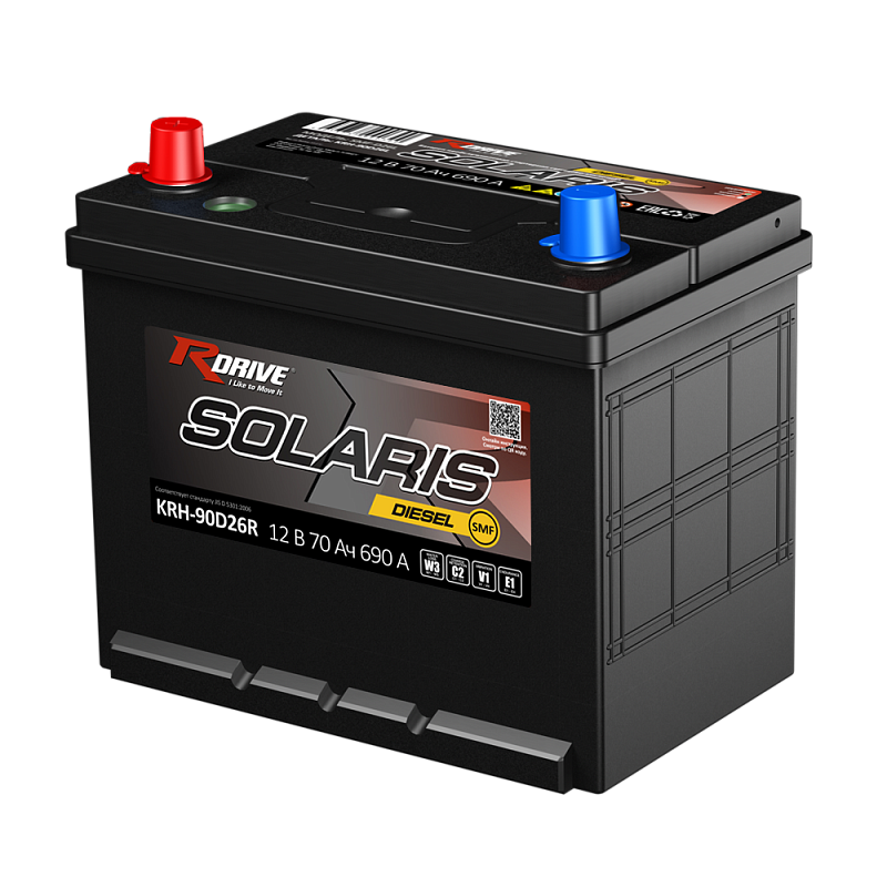 Аккумулятор RDrive SOLARIS DIESEL SMF KRH-90D26R
