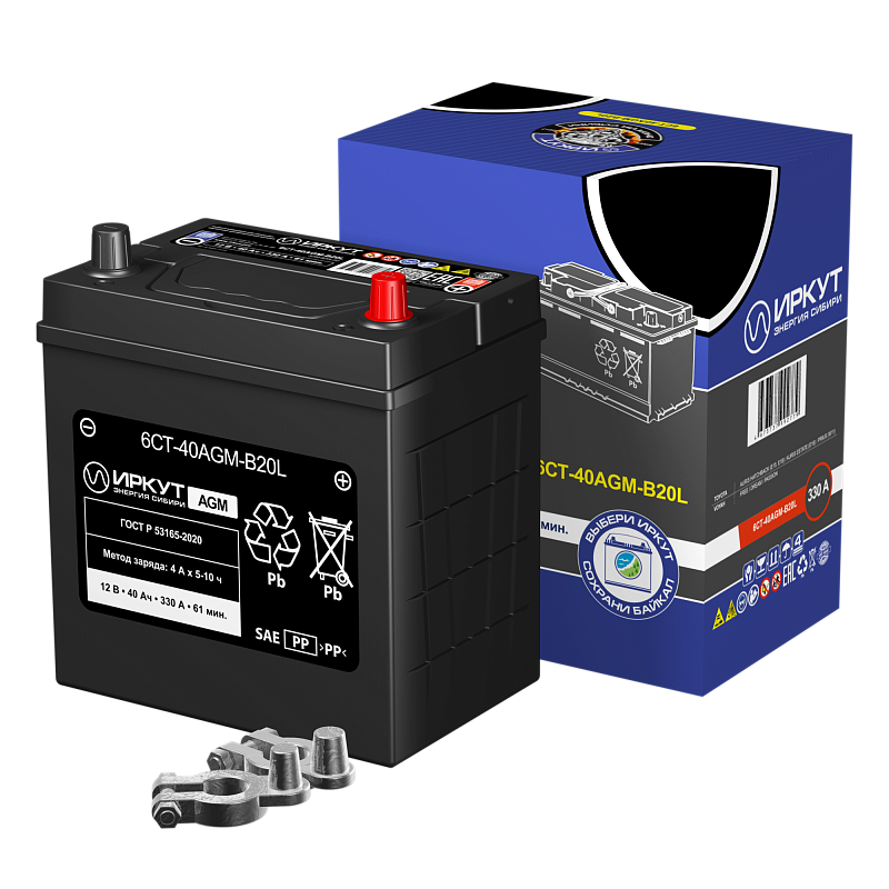 ИРКУТ 6СТ-40AGM-B20L