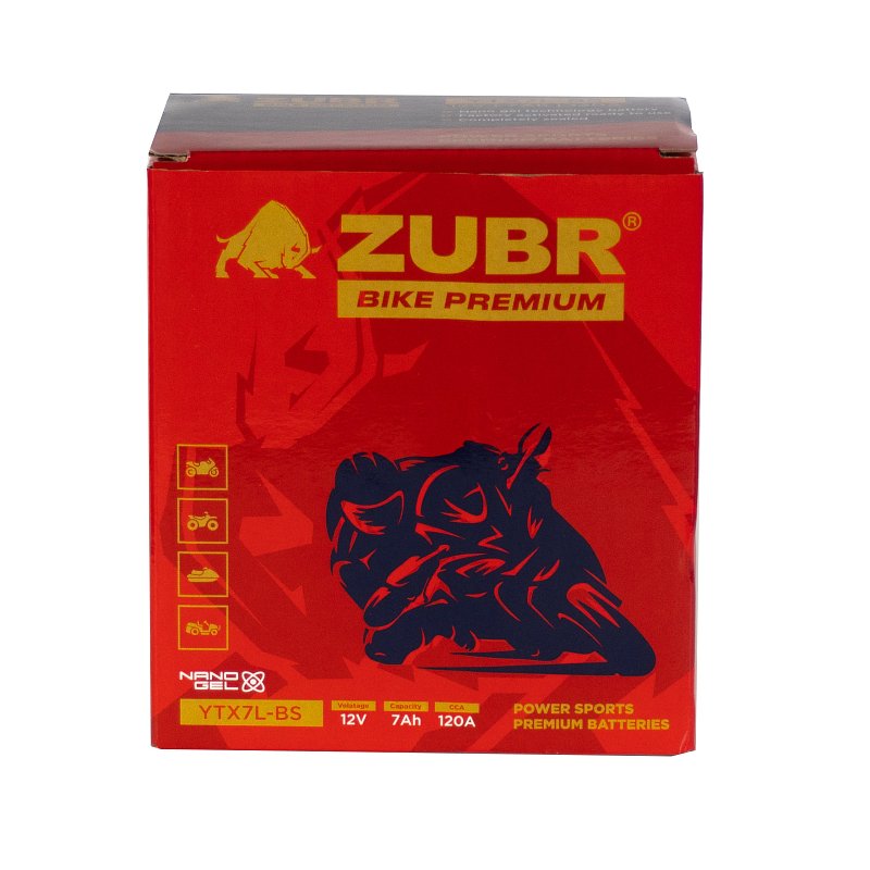 ZUBR BIKE PREMIUM YTX7L-BS