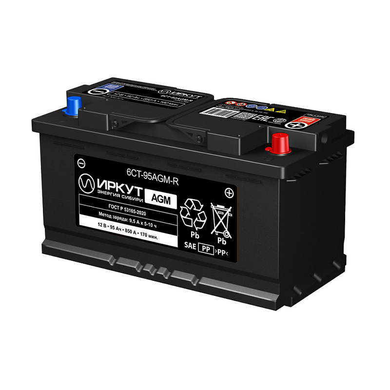 ИРКУТ 6CT-95AGM-R (AGM-L5EU)