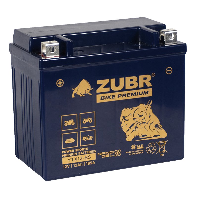 ZUBR BIKE PREMIUM YTX12-BS