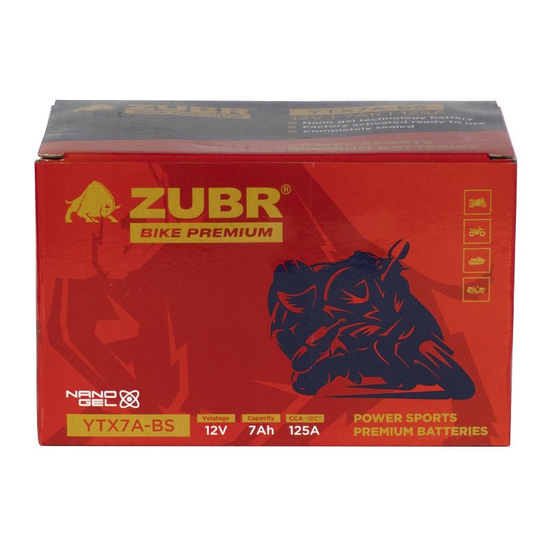 ZUBR BIKE PREMIUM YTX7A-BS
