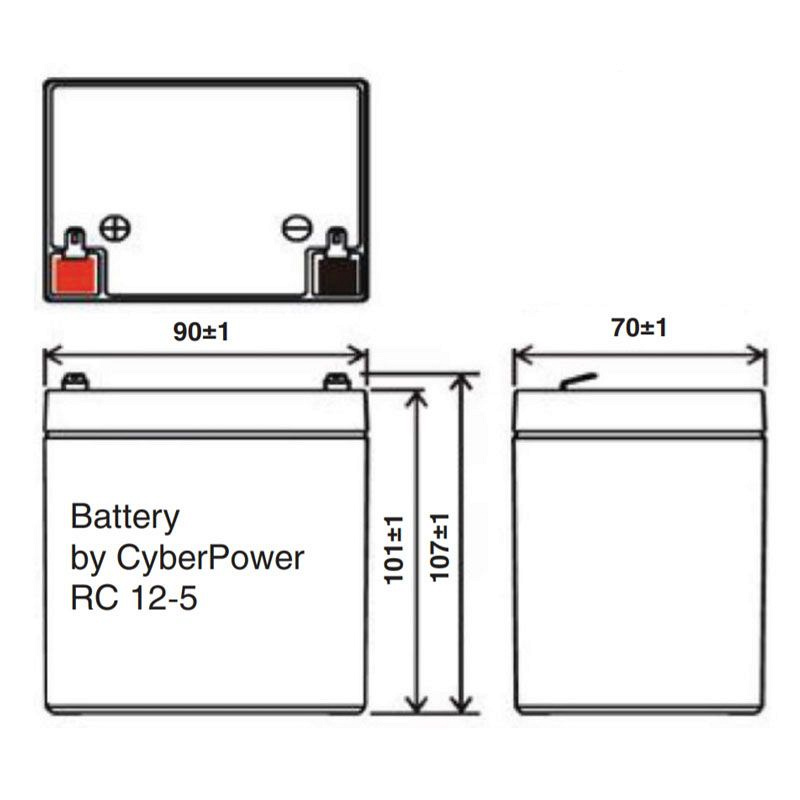 Аккумулятор CyberPower RC12-5