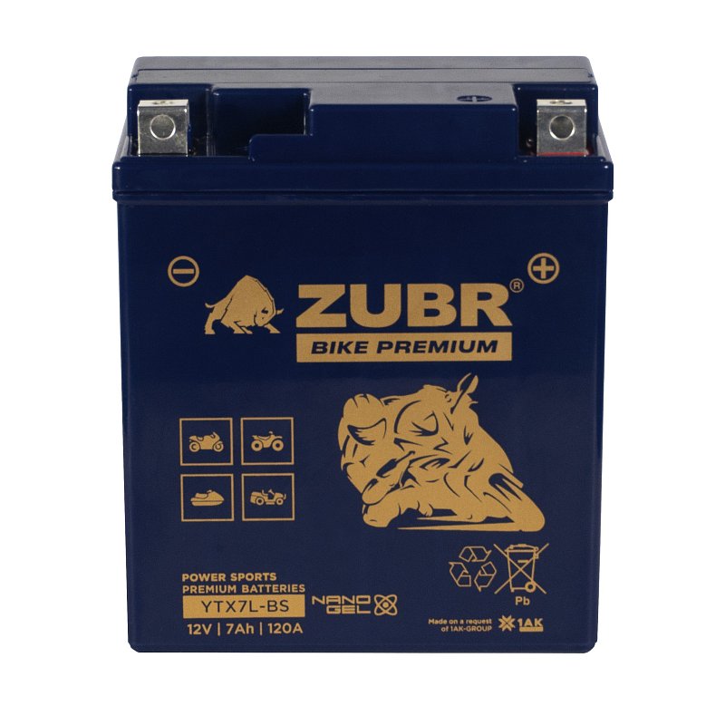 ZUBR BIKE PREMIUM YTX7L-BS