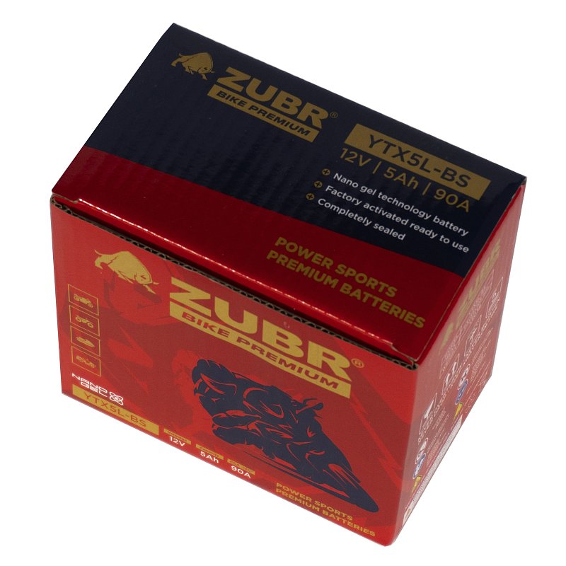 ZUBR BIKE PREMIUM YTX5L-BS