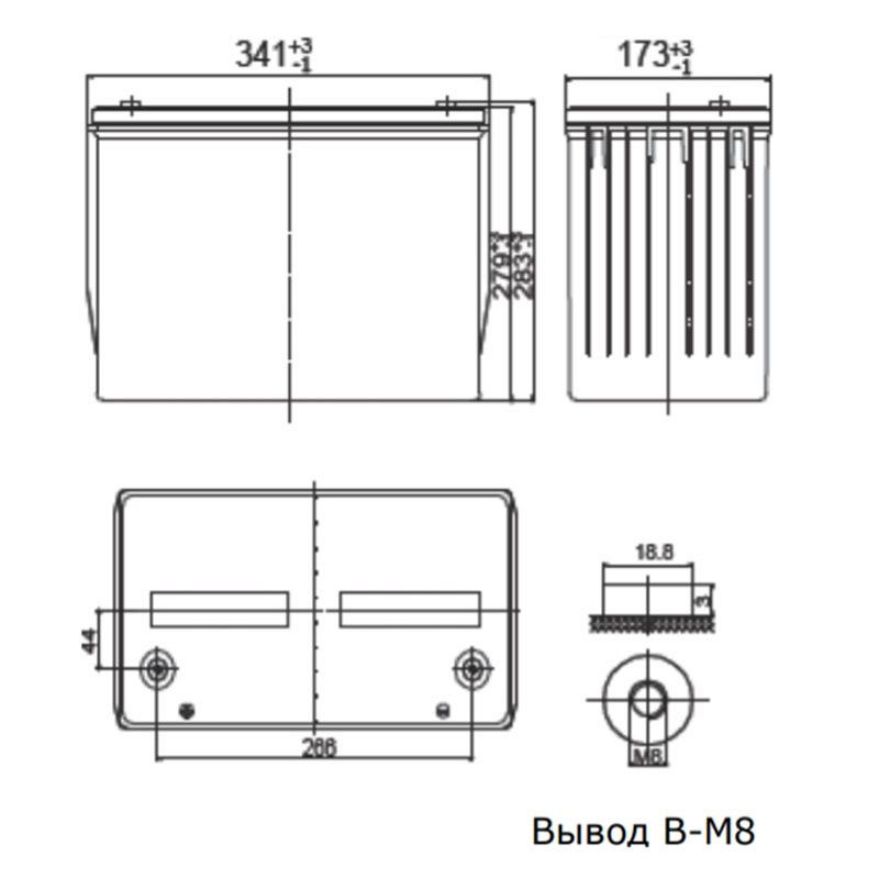 Аккумулятор Ventura HRL 12650W