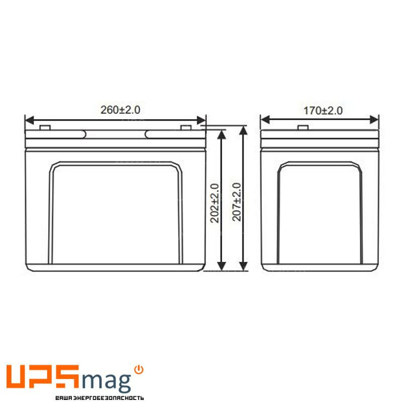 Аккумулятор WBR GPL12750
