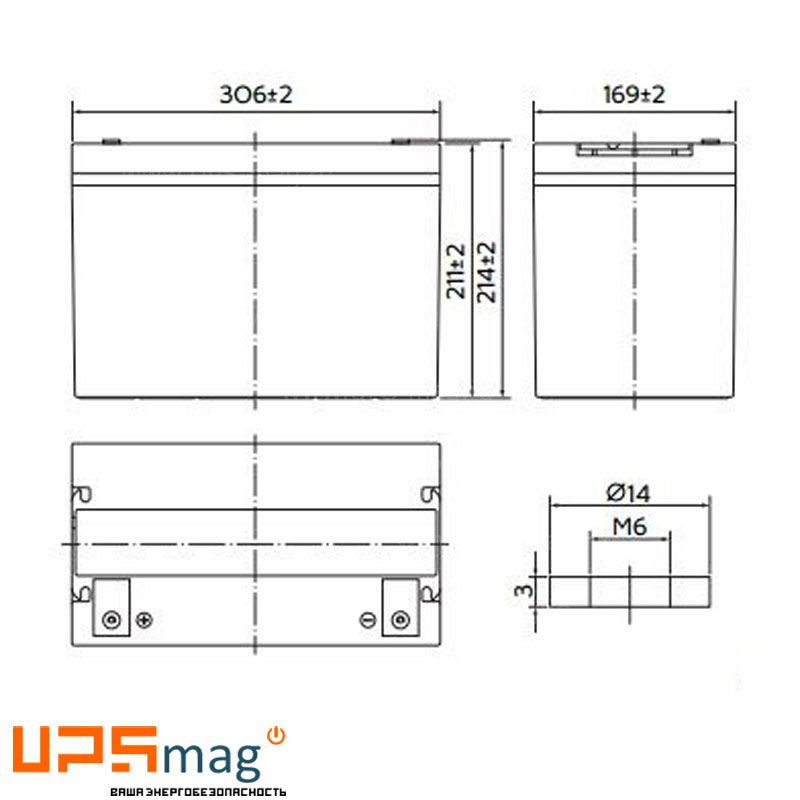 Аккумулятор Yellow HRL 12-88