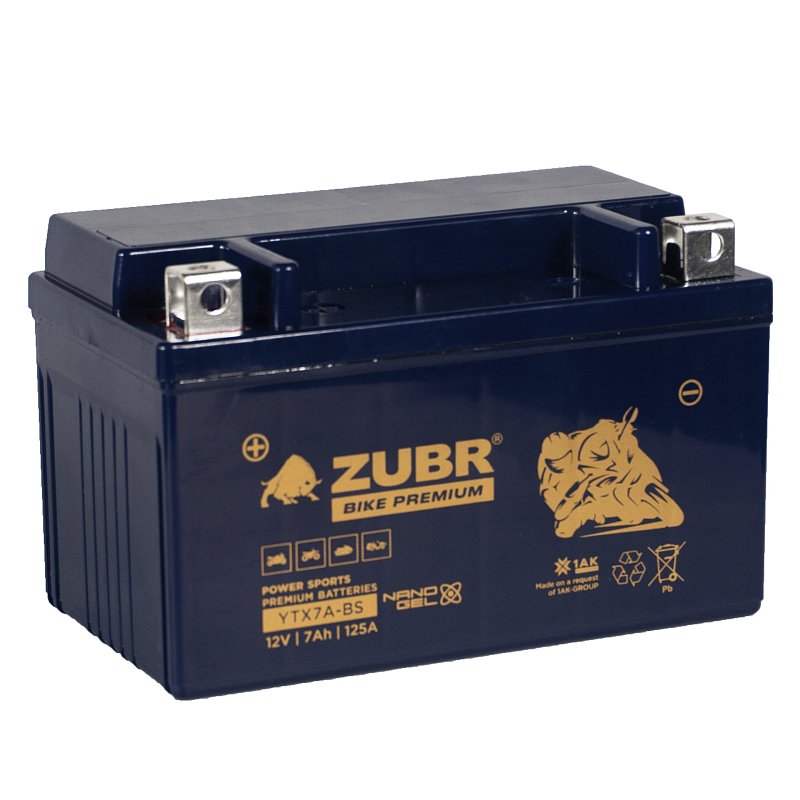 ZUBR BIKE PREMIUM YTX7A-BS