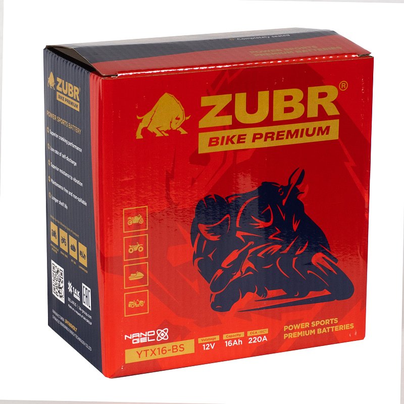 ZUBR BIKE PREMIUM YTX16-BS