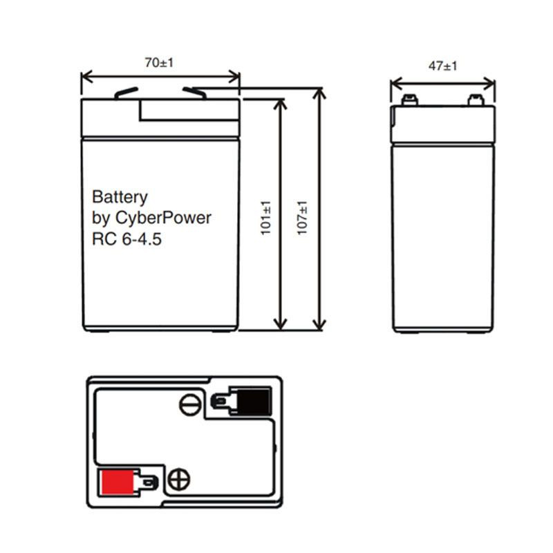 Аккумулятор CyberPower RС6-4.5