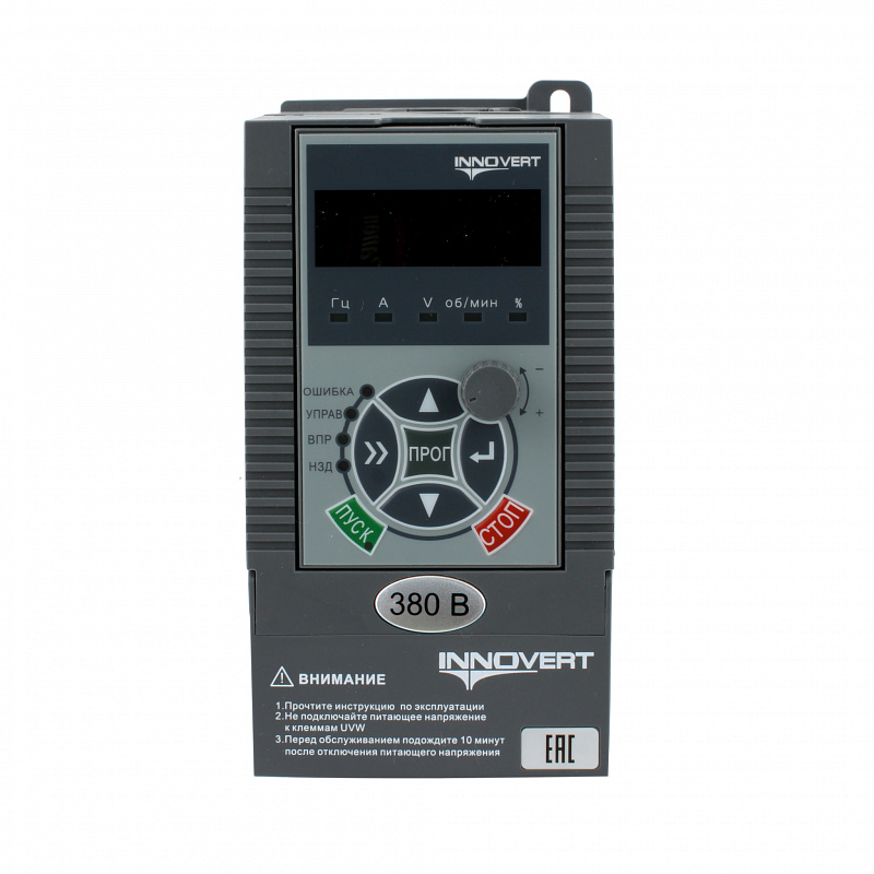 Преобразователь частоты для насосов INNOVERT PUMP IHD751P43T, 380В, 0,75кВт