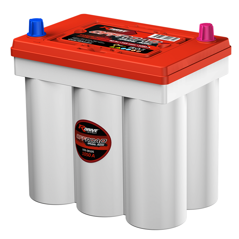 Спиральный аккумулятор RDrive OFFROAD SPIRAL AGM USS-28105