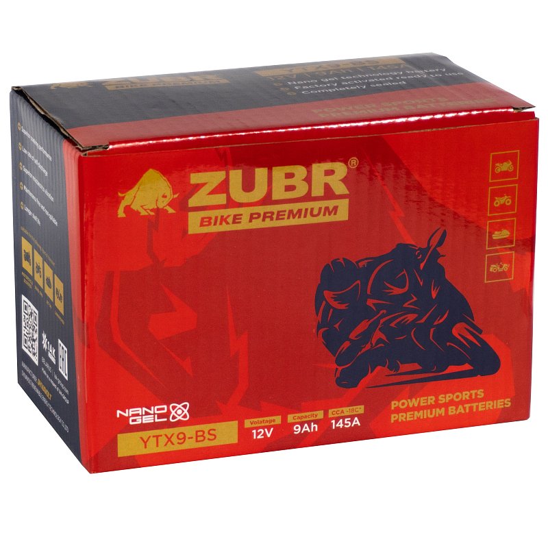 ZUBR BIKE PREMIUM YTX9-BS