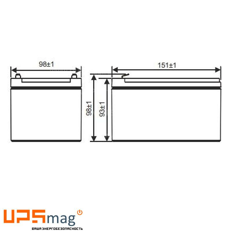 Аккумулятор WBR GPL12120