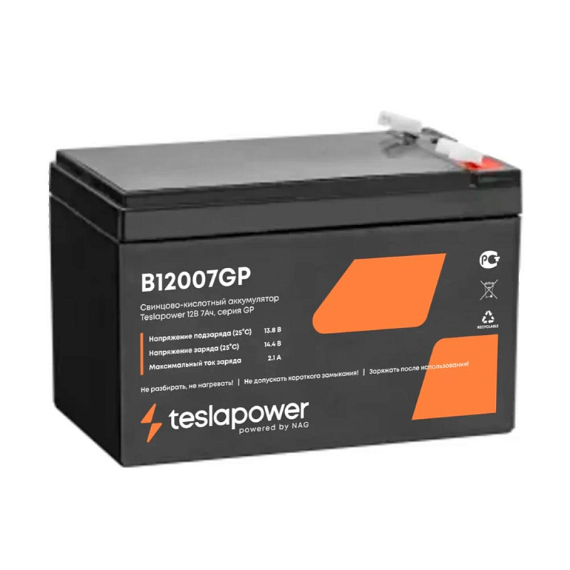 Teslapower 12В 7Ач, серия GP 