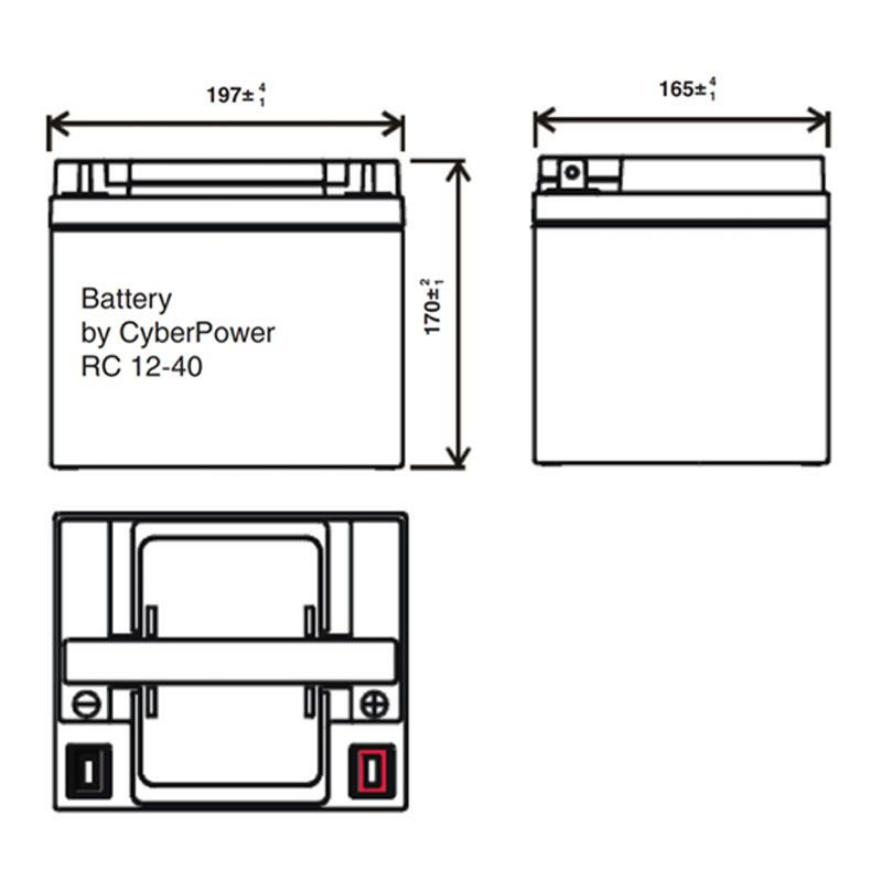 Аккумулятор CyberPower RC12-40